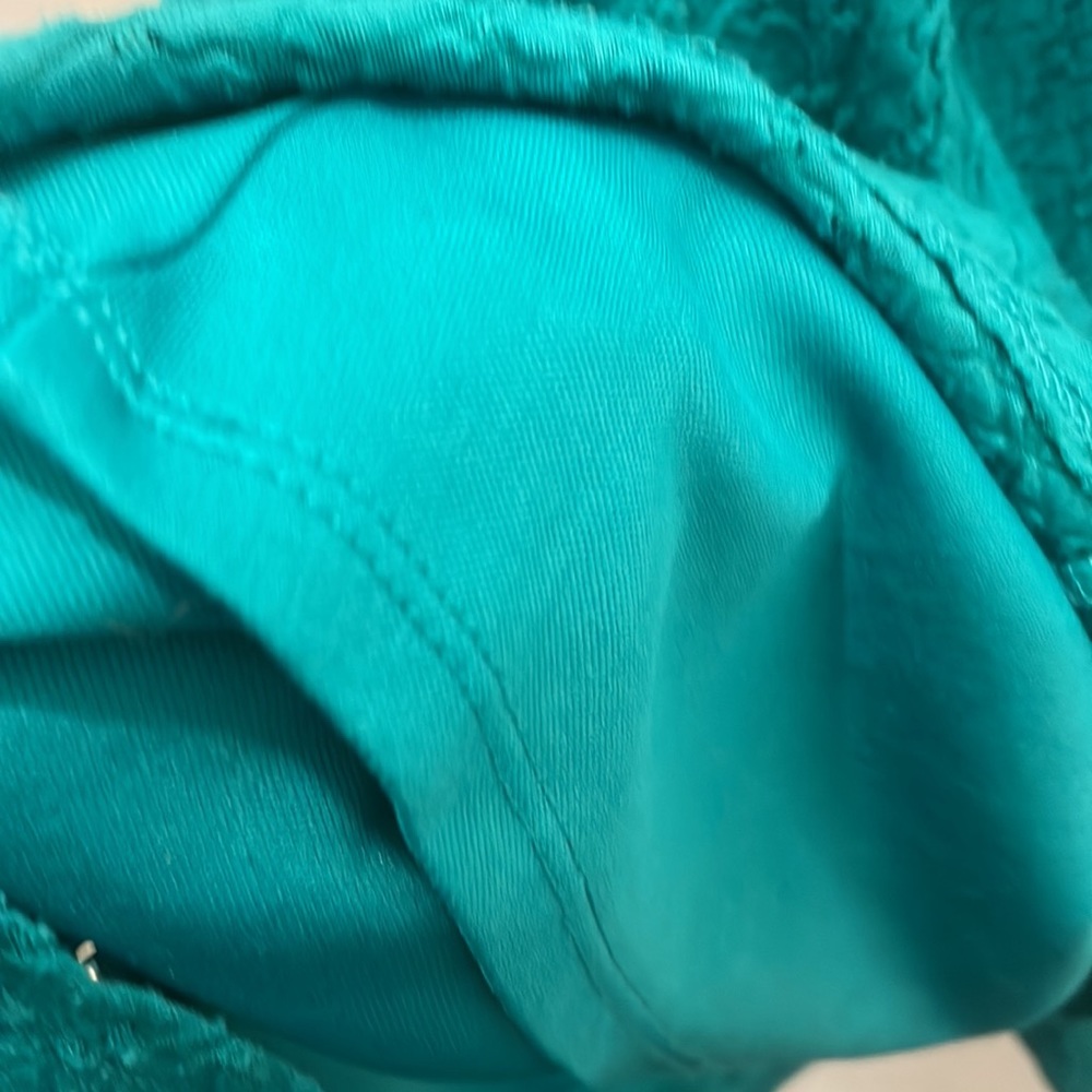 - Mossimo Supply company teal blue dress a line swing skirt L - Picture 9 of 13